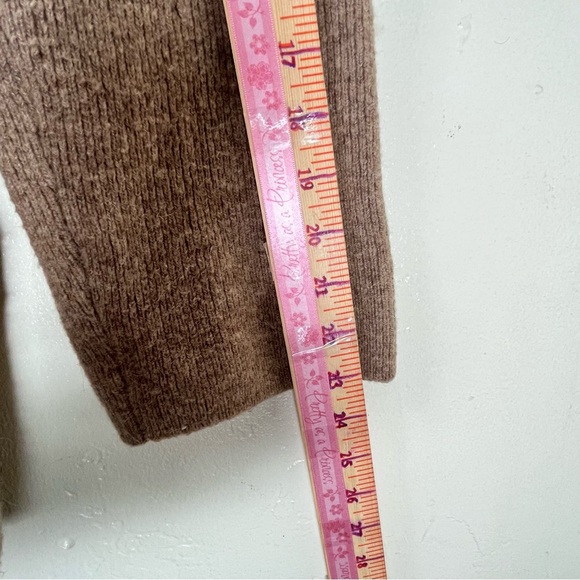 J.Crew Wool Alpaca Blend Open Front Cardigan Sweater XL | Camel Brown - Picture 8 of 14